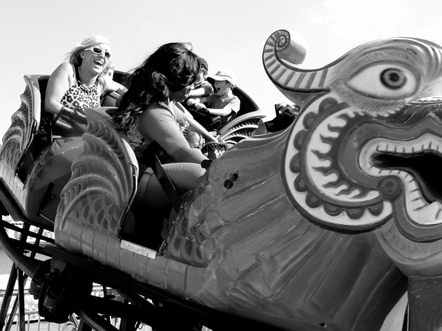 Children enjoying a ride at Wonder Arc